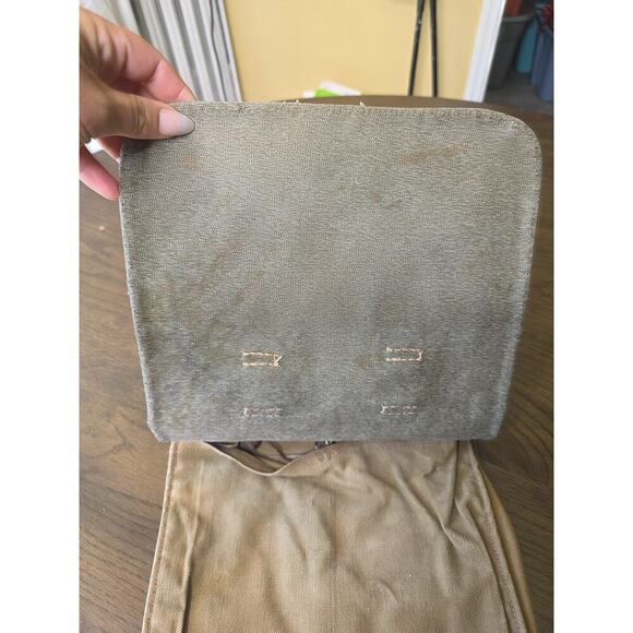 Vintage Military Shoulder Satchel Haversack Canvas Bag WWI WW2 - Picture 11 of 16